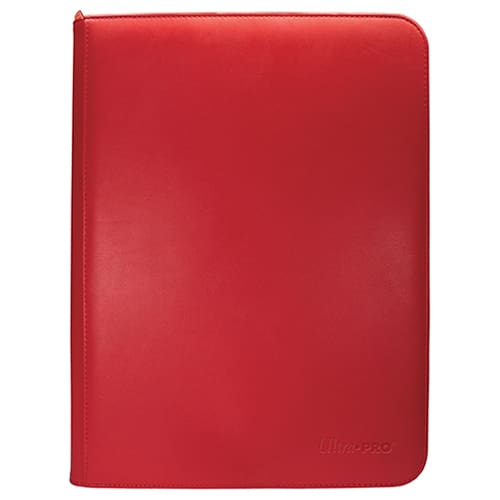 Vivid 9-Pocket Zippered PRO-Binder - Red