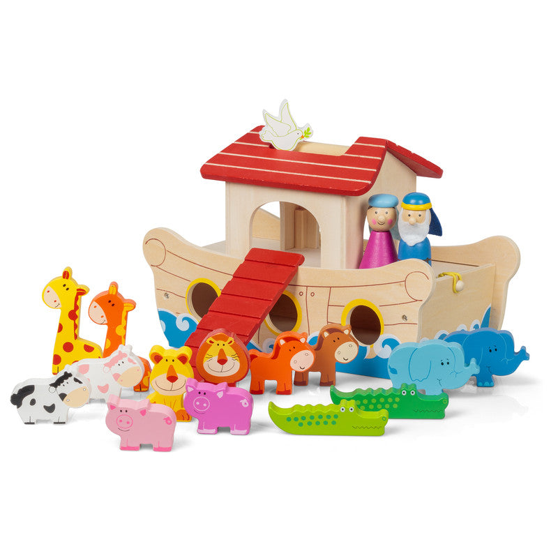 WOODEN NOAH'S ARK PLAYSET