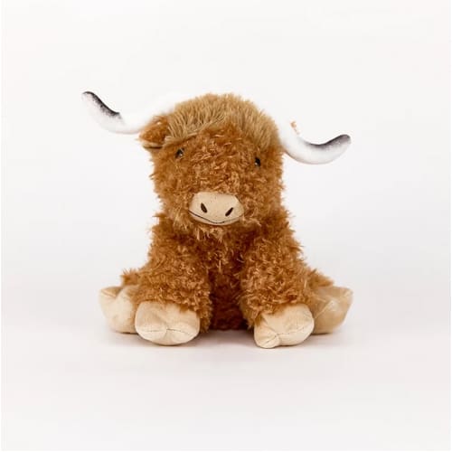 Warmies Plush Highland Cow with Horns Microwavable