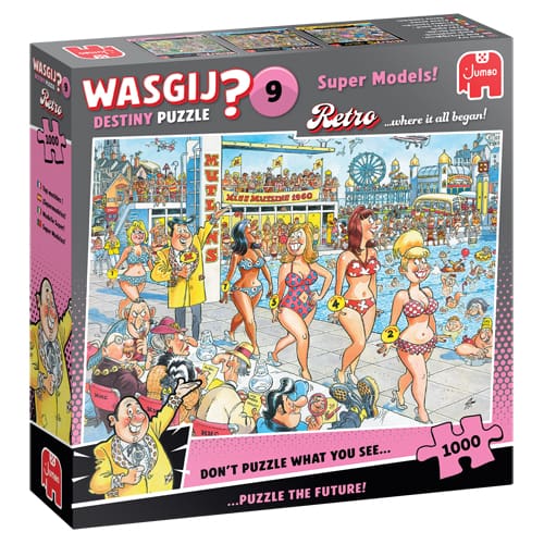 Wasgij - Retro Destiny 9 Super Models! - 1000 Piece Jigsaw Puzzle