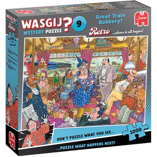 Wasgij - Retro Mystery 9 Great Train Robbery! - 1000 Piece Jigsaw Puzzle