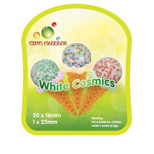 White Cosmics - Awesome Ally Marbles