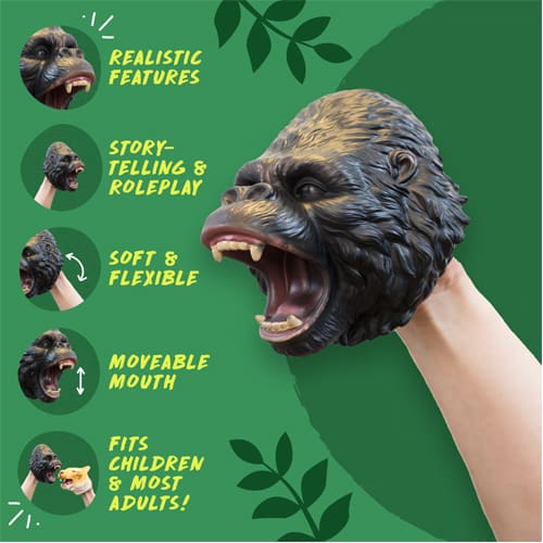 Wild Thingz Hand Puppet - Gorilla