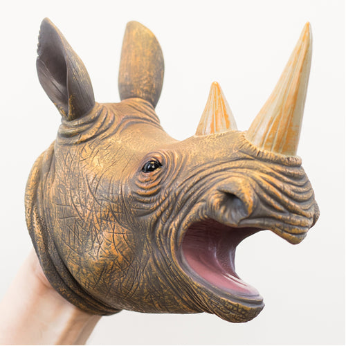 Wild Thingz Hand Puppet - Rhino