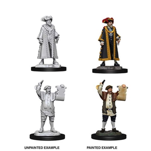 WizKids Deep Cuts Unpainted Miniatures (W10) - Mayor & Town Crier