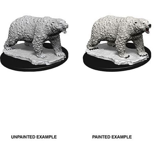 WizKids Deep Cuts Unpainted Miniatures (W9): Polar Bear