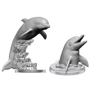 WizKids Deep Cuts Unpainted Miniatures (Wave 14): Dolphins