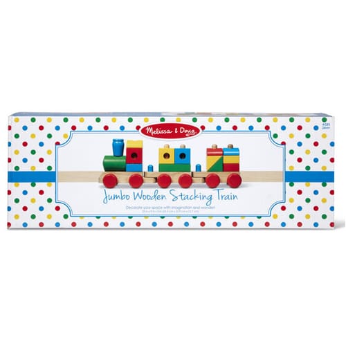 Wooden Jumbo Stacking Train Classic