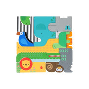 Wooden Puzzle + Play: Shaped Safari Animals