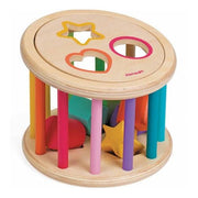 Wooden Shape Sorter Drum Sorting Toy