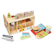 Wooden Slice & Stack Sandwich Counter