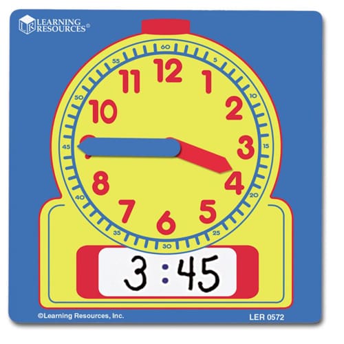 Write & Wipe Student Clocks (Set of 10)