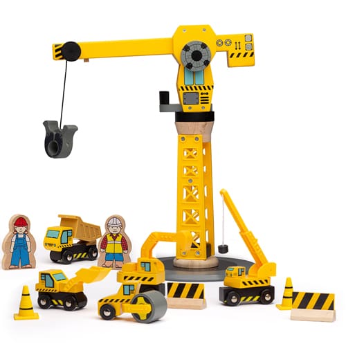 Yellow Crane Construction Set