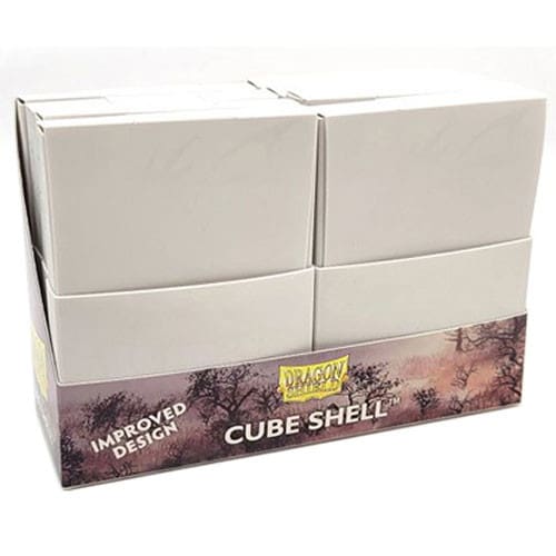 Dragon Shield Ashen White Cube Shells (8)