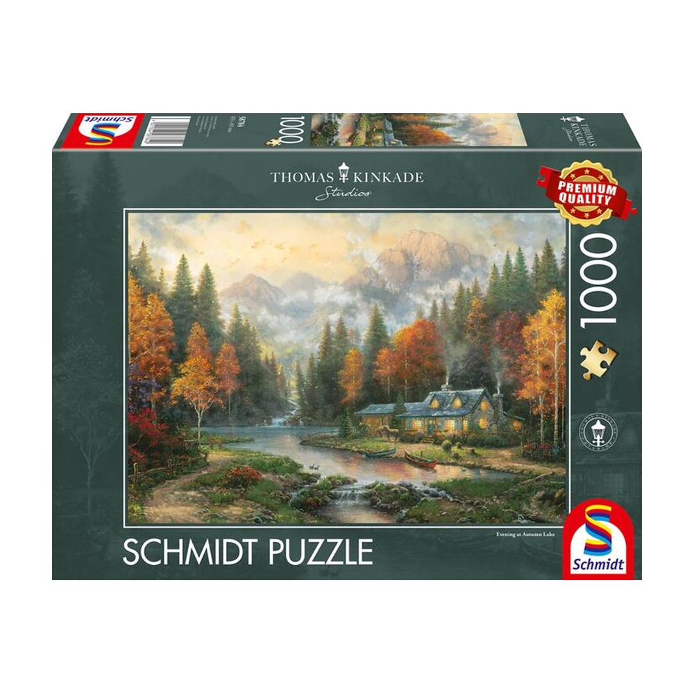 Thomas Kinkade: Evening at Autumn Lake 1000 Piece Jigsaw Puzzle