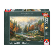 Thomas Kinkade: Evening at Autumn Lake 1000 Piece Jigsaw Puzzle