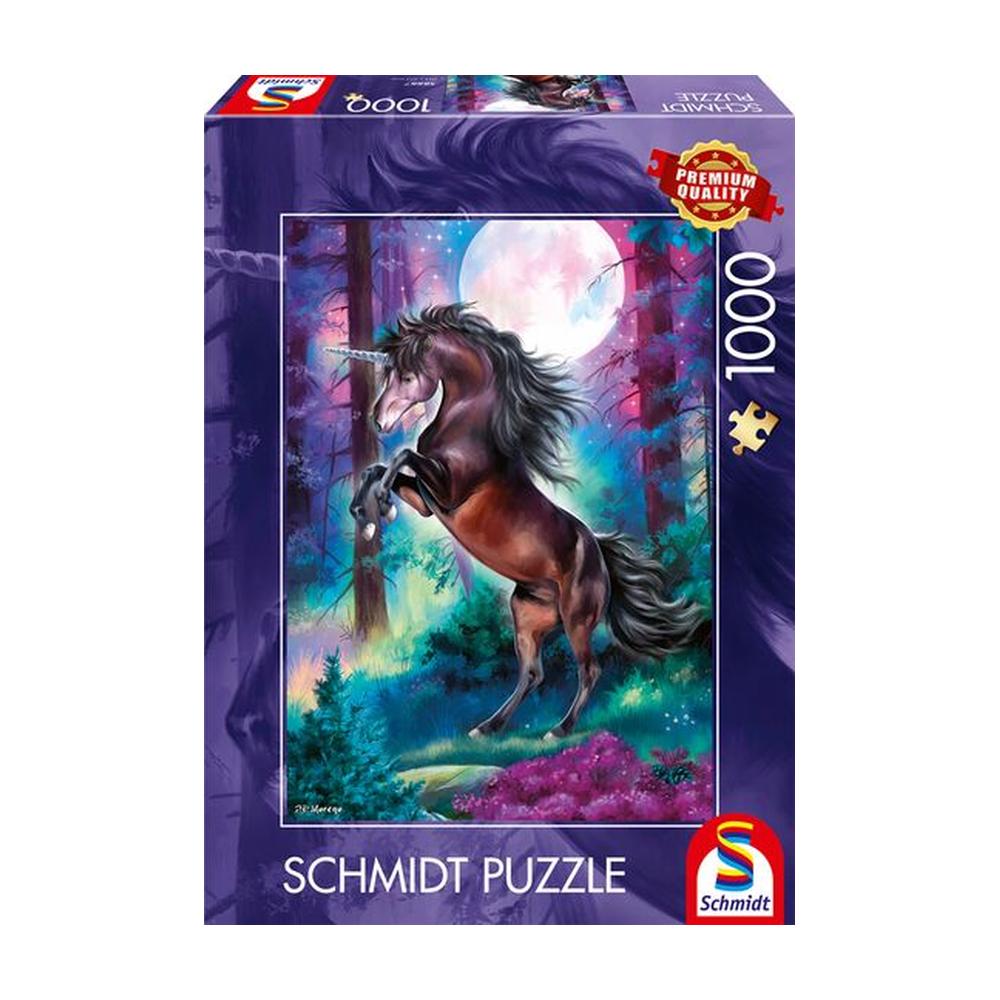 Unicorn in Full Moon 1000 Piece Jigsaw Puzzle