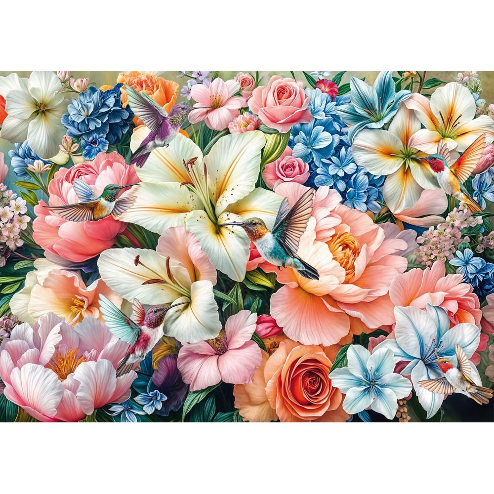 Flowers in Pastel (1000 Pieces)