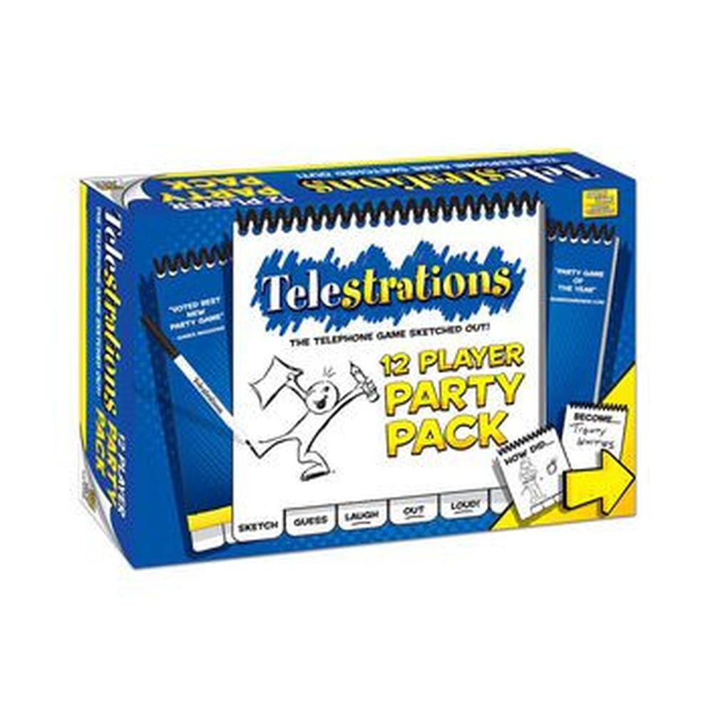 Telestrations 12 Player Party Pack - Drawing & Guessing Party Game