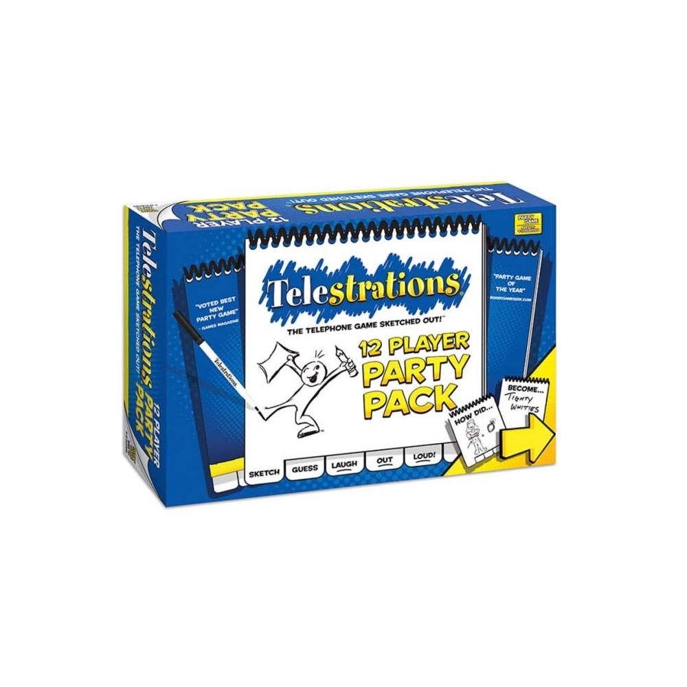 Telestrations 12 Player Party Pack - Drawing & Guessing Party Game