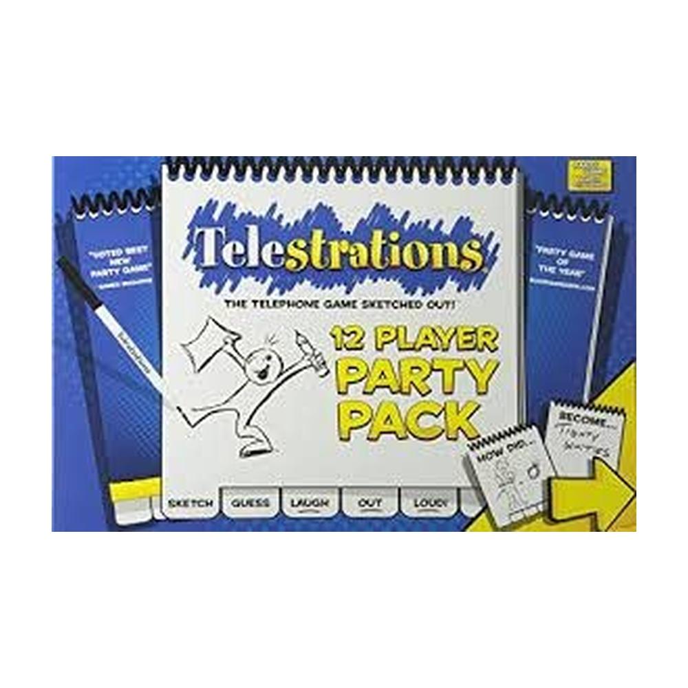 Telestrations 12 Player Party Pack - Drawing & Guessing Party Game