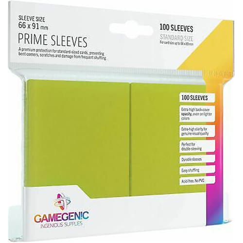 Gamegenic Prime Japanese Sized Sleeves Green (60)