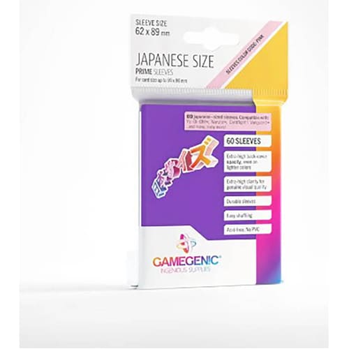 Gamegenic Prime Japanese Sized Sleeves Purple (60)