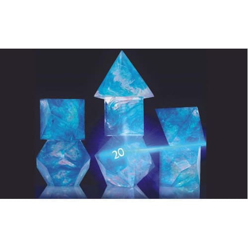 Blue Cloak and Dagger Poly 7 Set - Sirius Dice