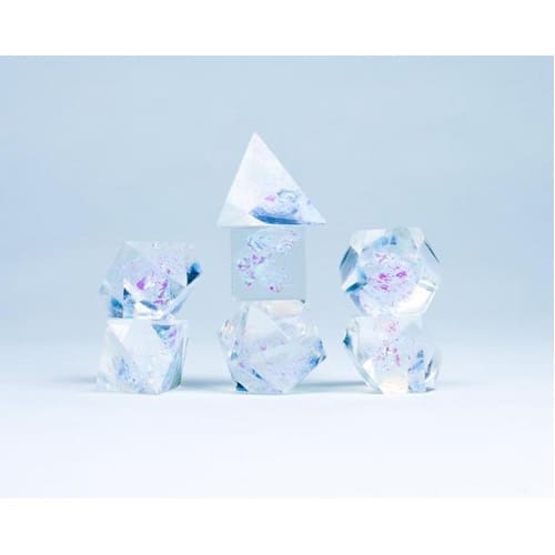 Clear Cloak and Dagger Poly 7 Set - Sirius Dice