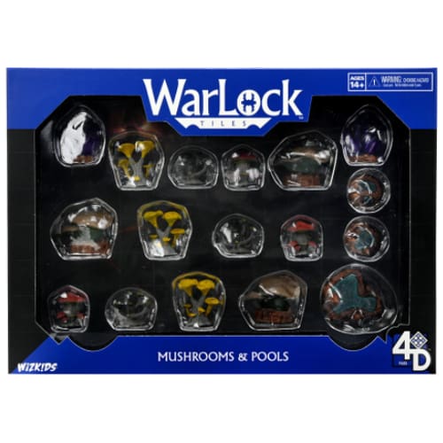WarLock Tiles: Caverns Accessory - Mushrooms and Pools