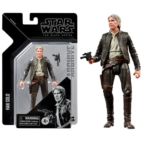 Star Wars The Black Series Archive Han Solo Toy 6-Inch-Scale Star Wars: The Force Awakens Collectible Action Figure Toy