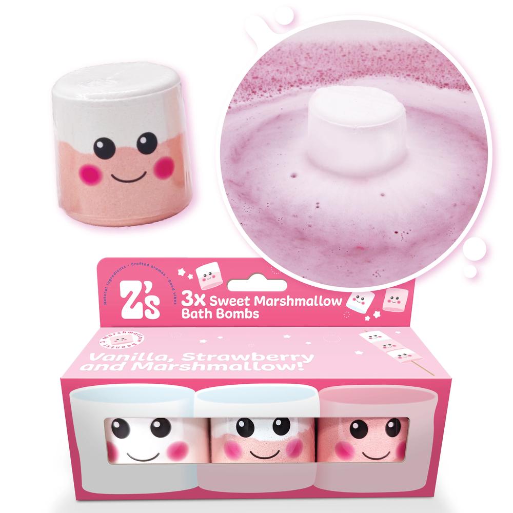 Z's Sweet Marshmallow Bath Bombs 3 x 100g