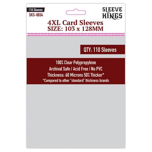 110 x Sleeve Kings 4XL Sleeves (103mm x 128mm)
