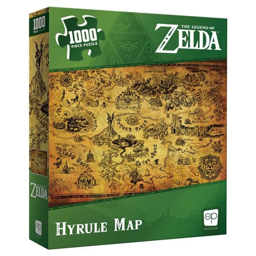 Zelda Hyrule Map 1000-Piece Puzzle