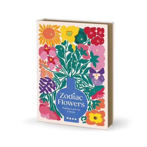 Zodiac Flowers Playing Card Set