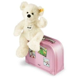 Lotte Teddy Bear In Suitcase, White