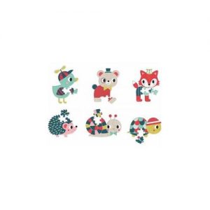 Baby Forest Mini Puzzle 12 Pcs (6 Designs) - One Supplied