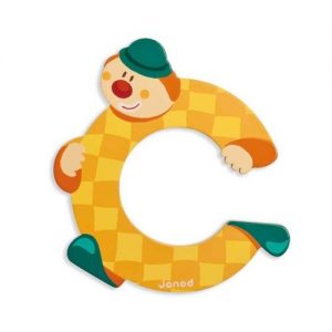 C Clown Alphabet Individual Letter
