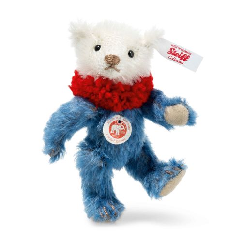 Dolly Mini Teddy Bear, Blue/White | Toys | Toy Street UK