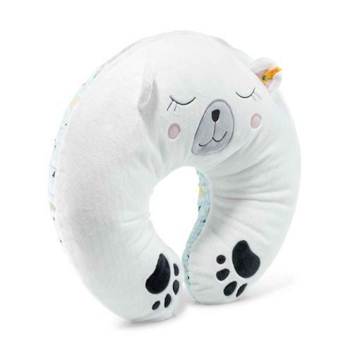 Iggy polar bear cuddly cushion