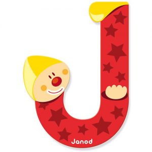 J Clown Alphabet Individual Letter