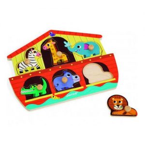 Knob Puzzle Arche Noah 6 Pieces Children'S Jigsaw Puzzle