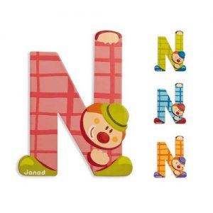 N Clown Alphabet Individual Letter
