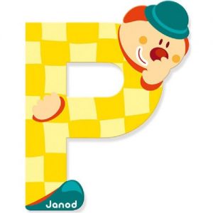 P Clown Alphabet Individual Letter