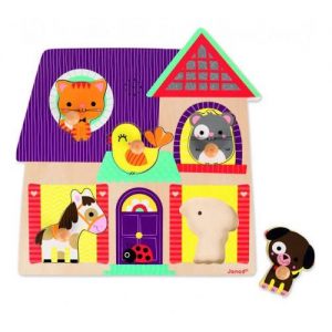 Sound Puzzle My Little Friends 5 Pieces Children'S Jigsaw Puzzle