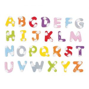 Splash Magnetic Wooden Alphabet Letters 52 Piece