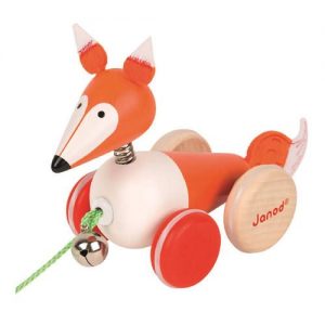 Wooden Pull Along Fox Toy