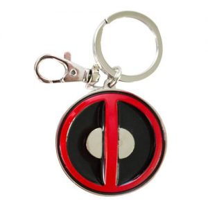 Marvel Deadpool Coloured Pewter Logo Key Ring