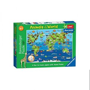 Animals of the World Giant Floor Puzzle, 60pc