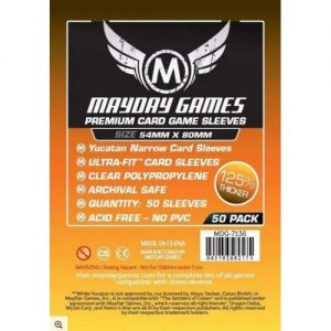 Mayday Premium 50 Clear Yucatan Card Sleeves 54 x 80mm